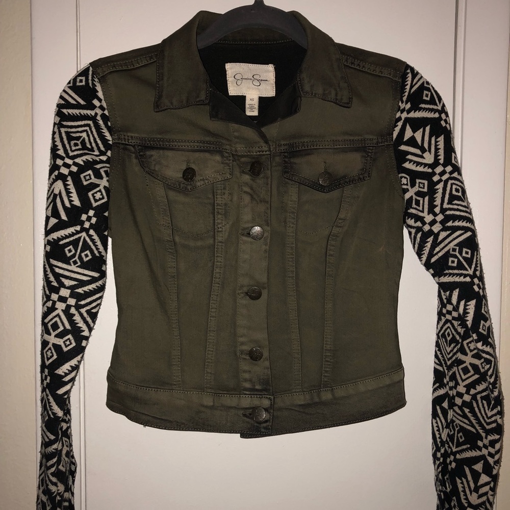 Jessica Simpson XS green jacket
